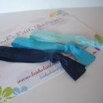 Blue Elastic Hair Ties: Set..