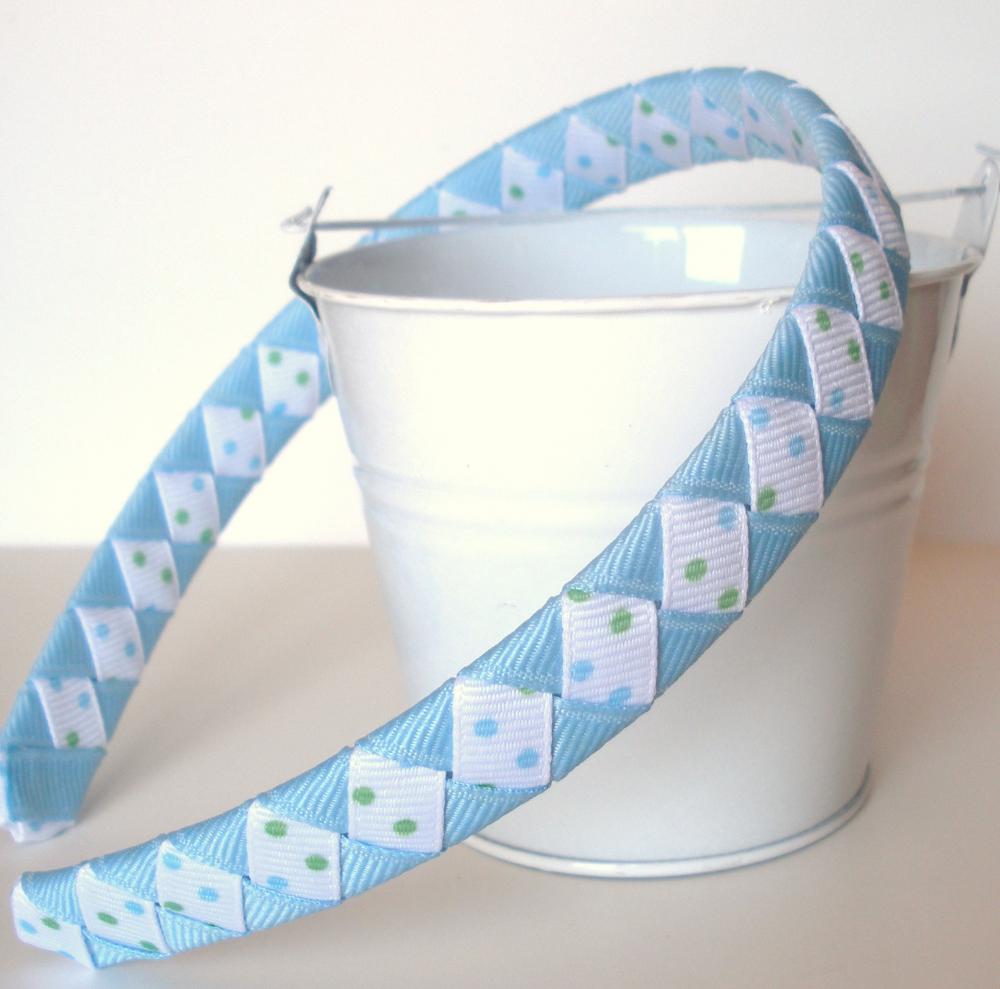 Blue Woven Headband 